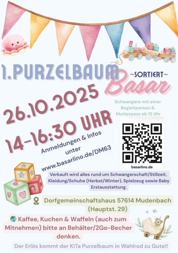 1. Purzelbaum-Basar in Mudenbach
